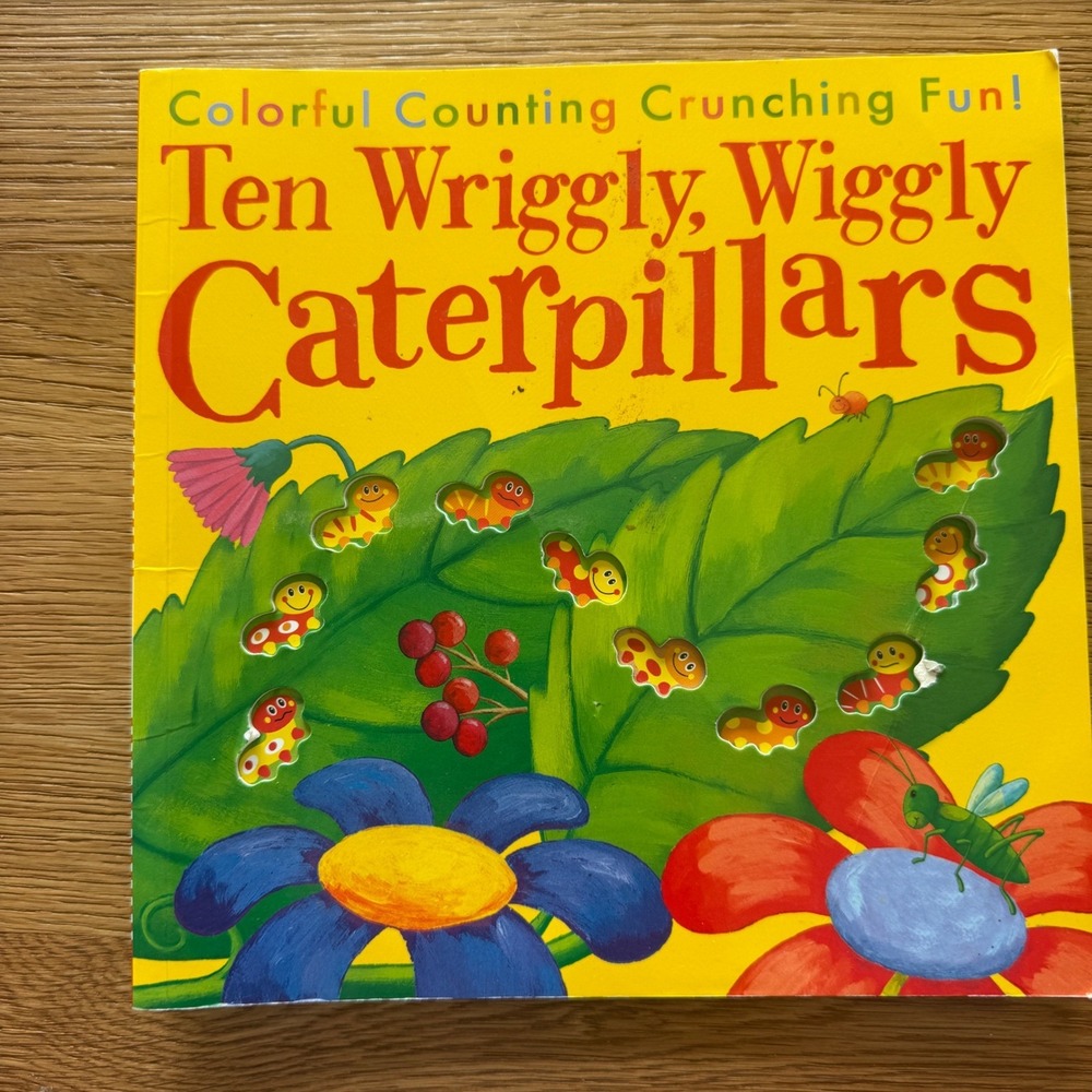 Ten Wriggly Wiggly Caterpillars Board Book Debbie Tarbett Tiger Tales Counting